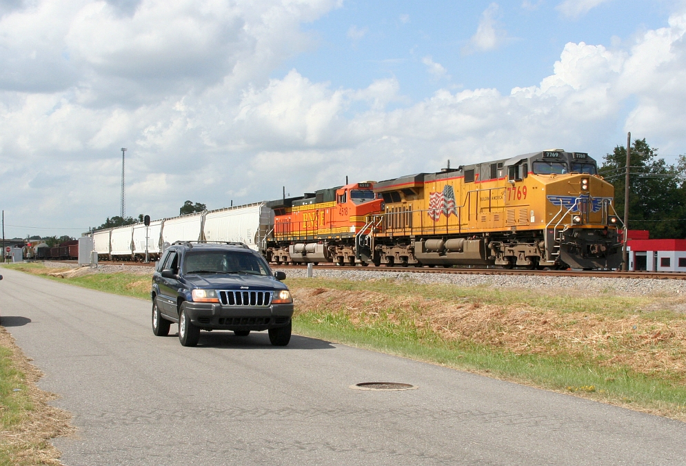 Racing the train to the next crossing!!!!! 